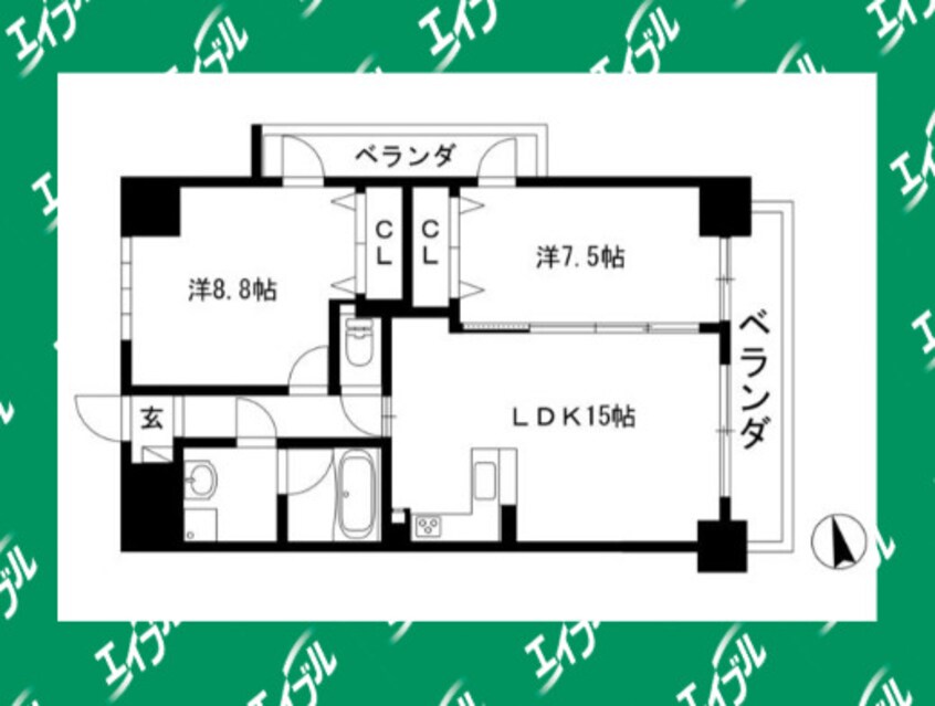間取図 Alba Grande 千種