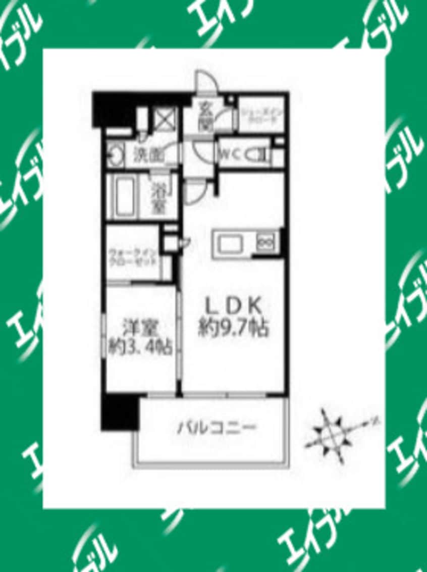 間取図 クリオラベルヴィ名古屋花の木