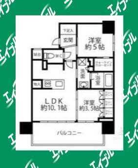 間取り図 クリオラベルヴィ名古屋花の木