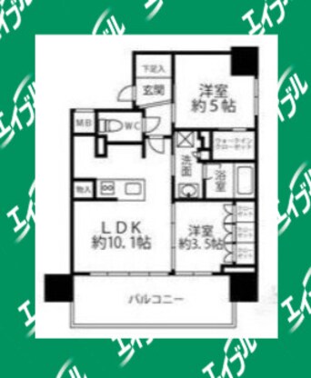 間取図 クリオラベルヴィ名古屋花の木