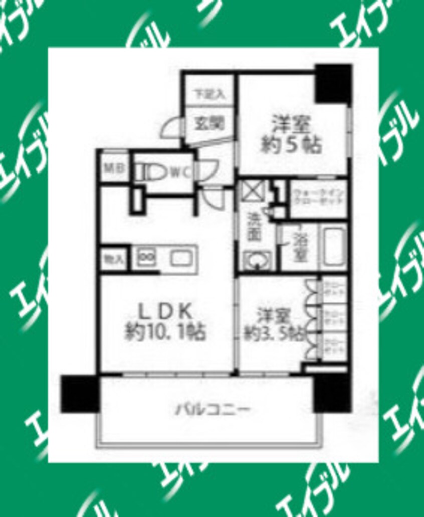 間取図 クリオラベルヴィ名古屋花の木
