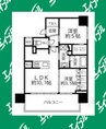 クリオラベルヴィ名古屋花の木 2LDKの間取り