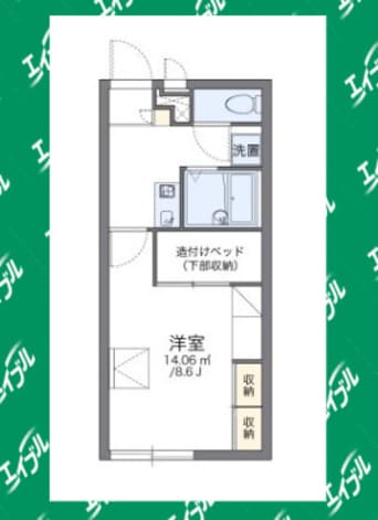 間取図 レオパレスマリンブルー