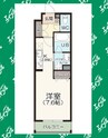 Luxter 柴田 1Kの間取り