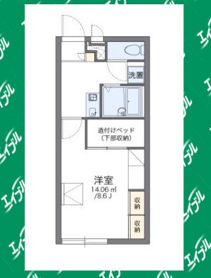 間取り図 レオパレスマリンブルー