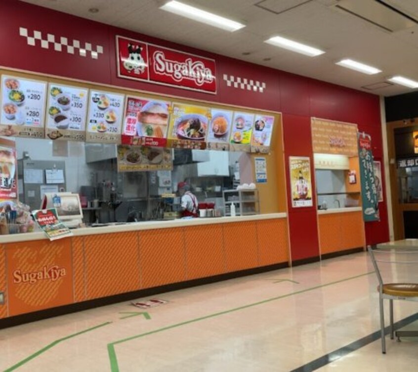 スガキヤ 東海荒尾アピタ店(その他飲食（ファミレスなど）)まで695m レオパレスティーケー７