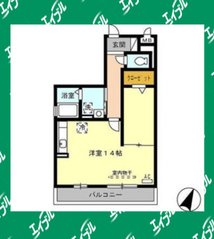 間取図 シャローム　A棟