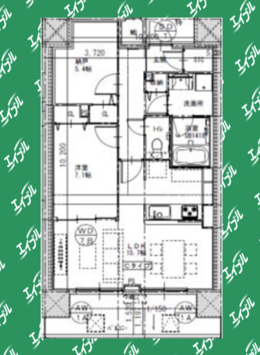 間取図 さくらHills ROKUBAN Platinum Residence