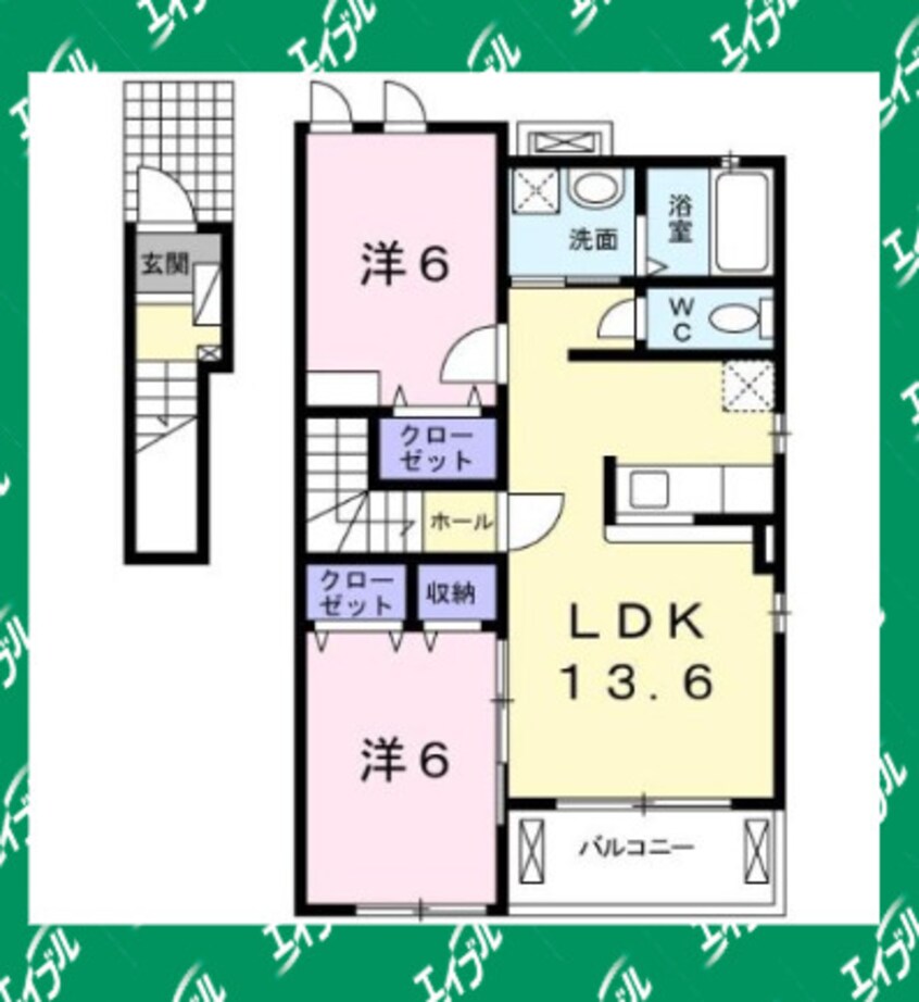 間取図 アカンサス