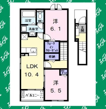 間取図 ヒカルサ名古屋港区大西Ⅱ