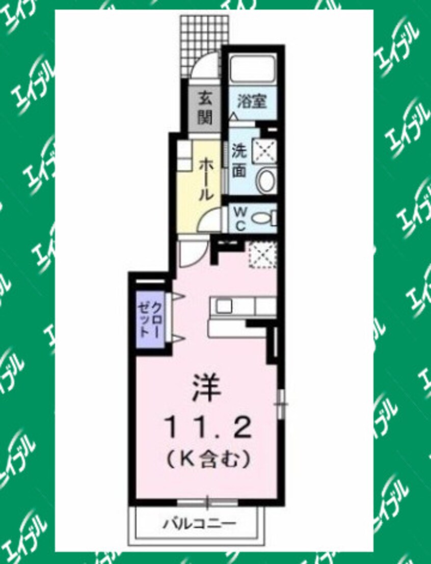 間取図 バーミィ　Ｆ．Ⅱ