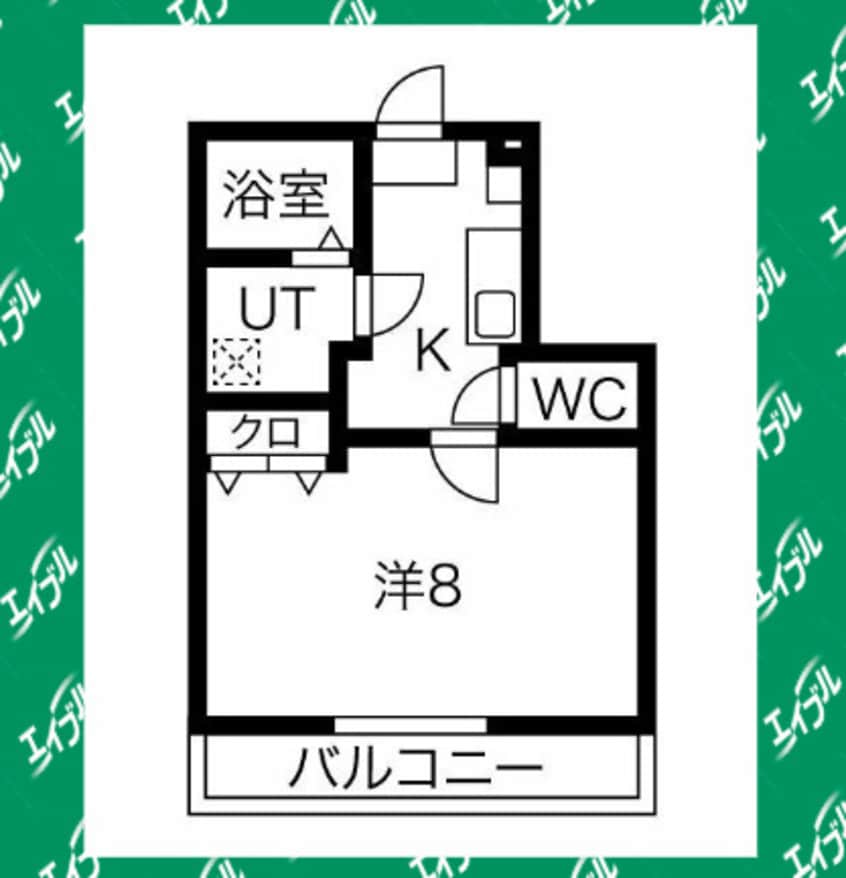 間取図 クレフラスト道徳駅前