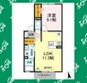 ミラコスタ 1LDKの間取り