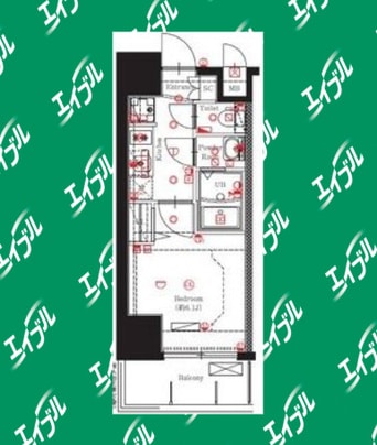 間取図 東海道本線/名古屋駅 徒歩13分 6階 築1年