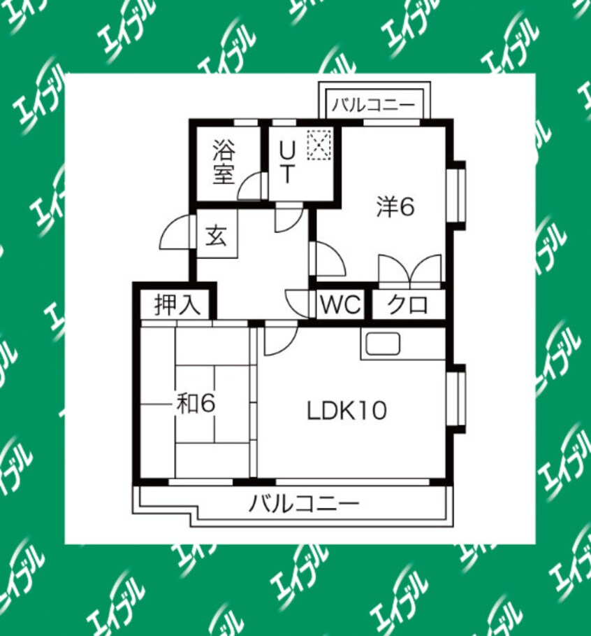 間取図 名古屋市営地下鉄東山線/本陣駅 徒歩20分 4階 築28年