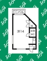 ラフォーレ矢田No.2 1Rの間取り
