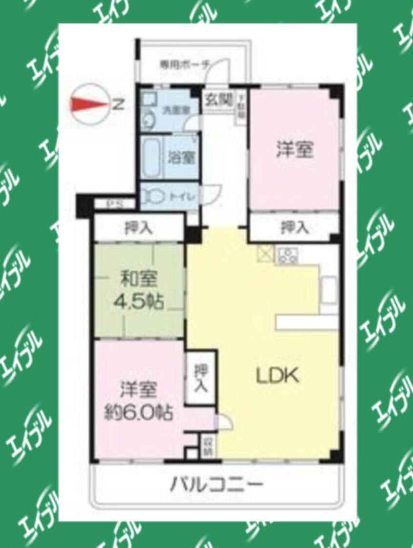 間取図 阪急甲陽線/苦楽園口駅 徒歩13分 1階 築52年