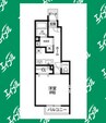 クレール　花園 1Kの間取り