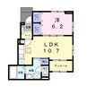 Ｌａｚｏｓ 1LDKの間取り
