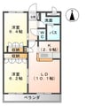 名鉄名古屋本線/新清洲駅 徒歩12分 2階 築22年 2LDKの間取り