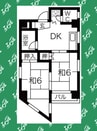 第7オーシャンビル 2DKの間取り