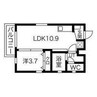 名古屋市営地下鉄名城線/黒川駅 徒歩4分 2階 築14年 1LDKの間取り