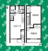 近鉄名古屋線/伏屋駅 徒歩13分 1-2階 築14年 2LDKの間取り