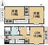 ウィステリア 2LDKの間取り