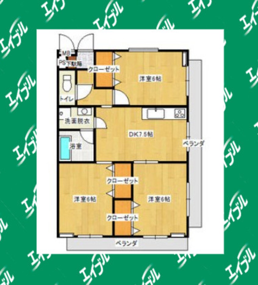 間取図 シティガーデン五軒家