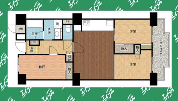 間取り図 丸の内パークマンション