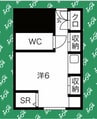 東カン名古屋キャステール 1Rの間取り