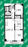 第2高杉マンション 3LDKの間取り