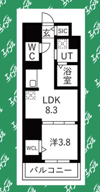間取図 ザ・レジデンスパーク栄