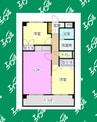 瑞光ハイツ 2LDKの間取り