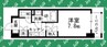 コンフォート新栄 1Kの間取り