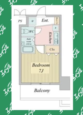 間取図 東海道本線/金山駅 徒歩3分 14階 築18年