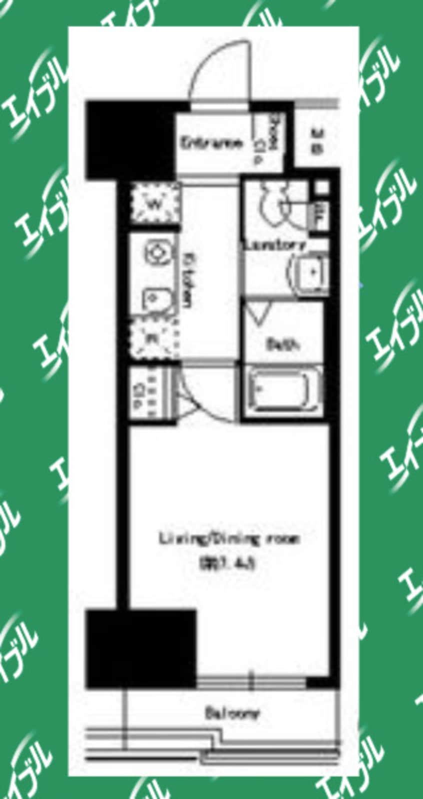 間取図 名古屋市営地下鉄桜通線/丸の内駅 徒歩2分 13階 築19年