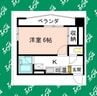 Atともえ 1Kの間取り