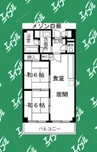 メゾン白菊 2LDKの間取り