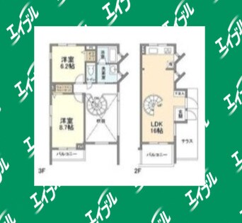 間取図 メゾネットミユキ