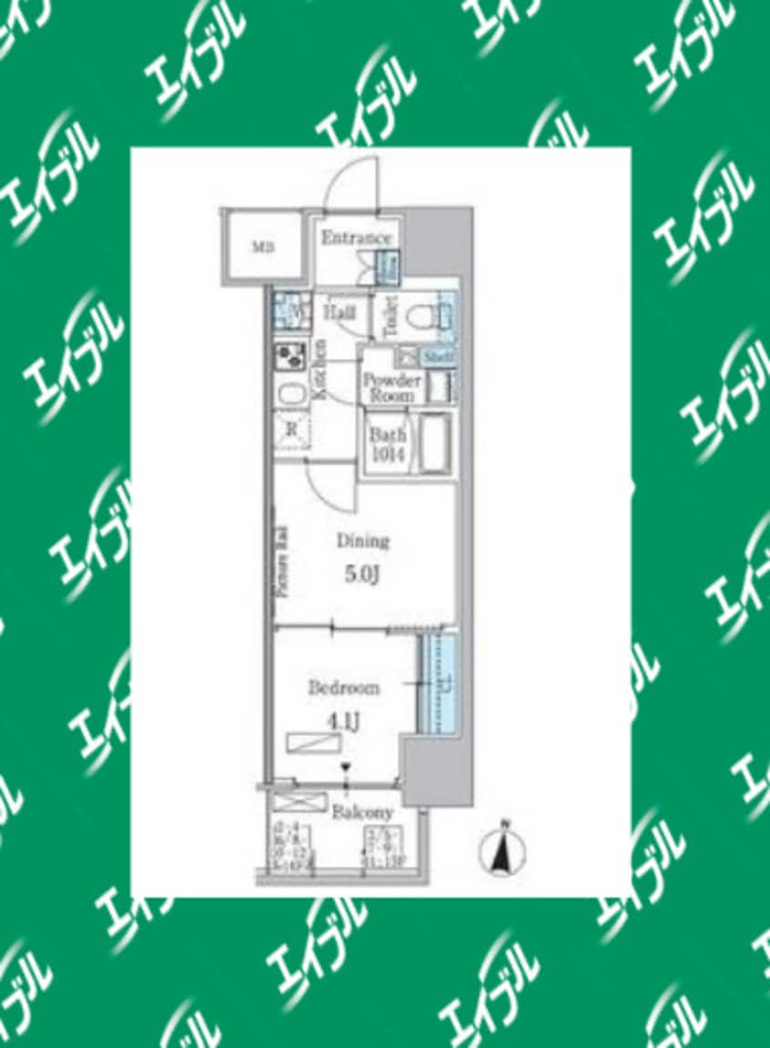 間取図 名鉄名古屋本線/山王駅 徒歩5分 8階 築2年