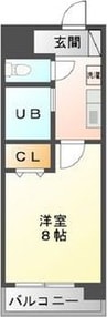 名古屋市営地下鉄鶴舞線/丸の内駅 徒歩5分 3階 築29年 1Kの間取り