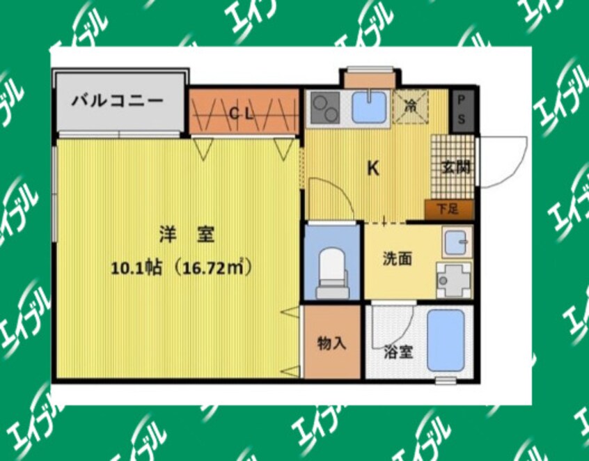 間取図 名古屋市営地下鉄鶴舞線/浅間町駅 徒歩5分 1階 築8年