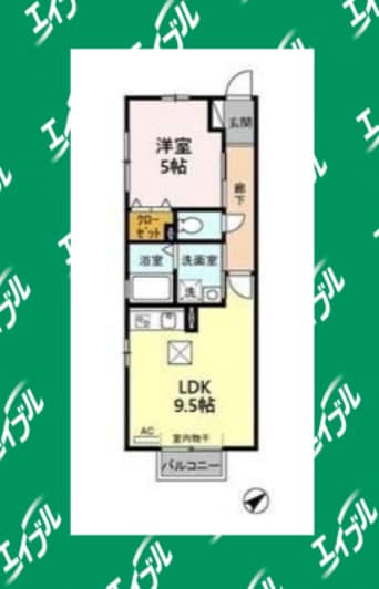 間取図 名古屋市営地下鉄桜通線/吹上駅 徒歩7分 1階 築20年