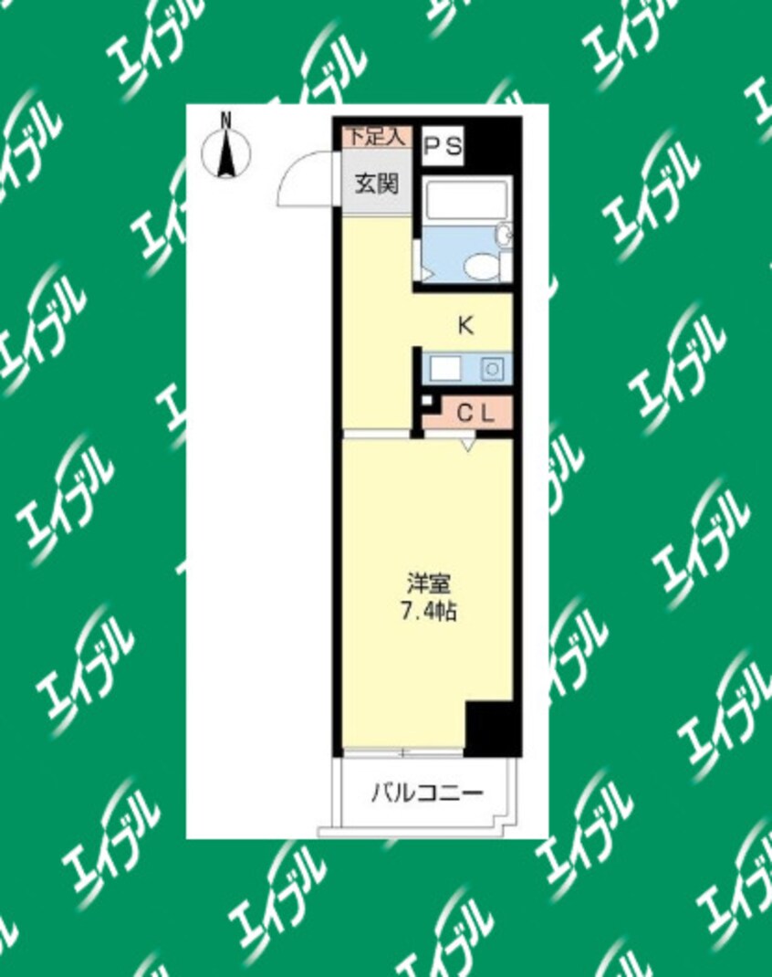 間取図 名古屋市営地下鉄東山線/名古屋駅 徒歩4分 5階 築33年