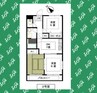 ハピネス細米 3DKの間取り