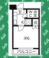エステート大須 1Kの間取り