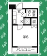 エステート大須 1Kの間取り