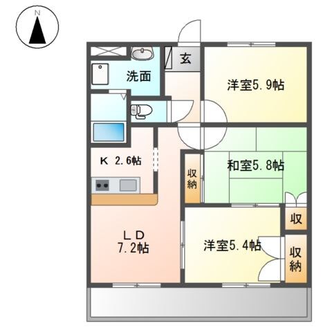 間取り図 エメラルド・ノービレⅠ
