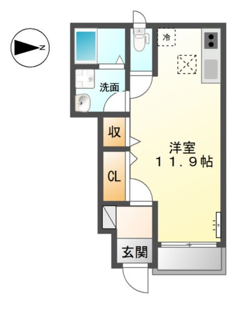 間取図 カルマ　スパーチオ城北